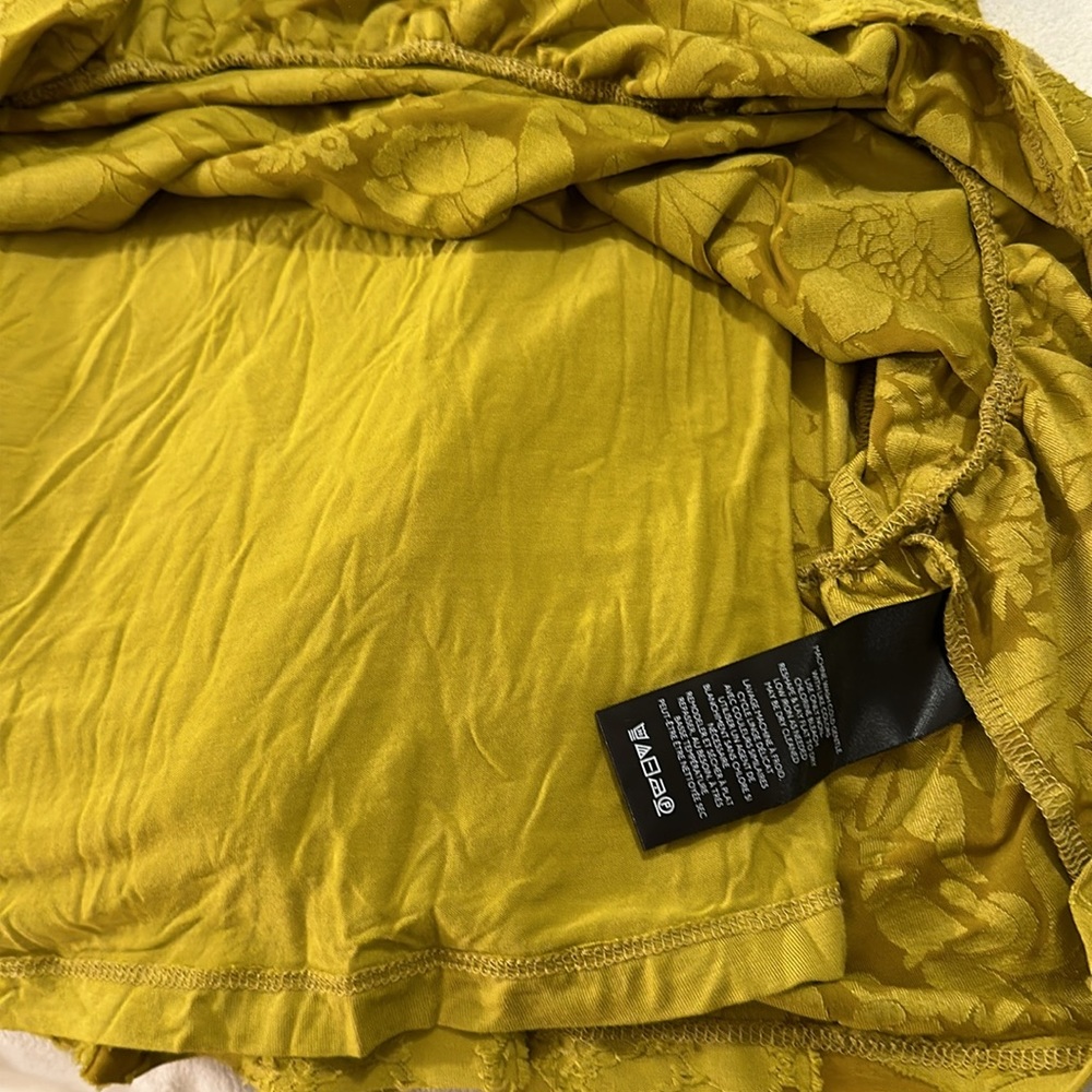 NWT green/mustard Anthropologie BOHO dress size medium - Picture 5 of 8